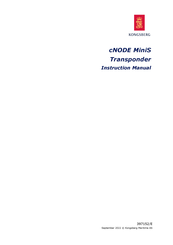 Kongsberg cNODE MiniS Instruction Manual