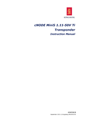 Kongsberg cNODE MiniS 1.11-50V Ti Instruction Manual