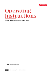 Fronius GEN24 Operating Instructions Manual