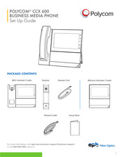 Polycom CCX 600 Setup Manual