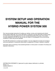 Solar Stik Hybrid Power System 500 System Setup