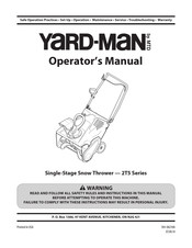 MTD YARD-MAN 31AS2T5E501 Operator's Manual