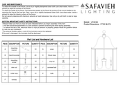 Safavieh Lighting SUTTON LIT4218A Quick Start Manual