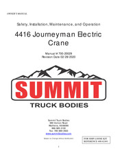 Summit Truck Bodies 4416 Owner's Manual