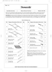 Thomasville Nature's Retreat 12251-005 Assembly Instructions Manual