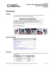 GILBARCO VEEDER-ROOT Honeywell MS7120 Manual