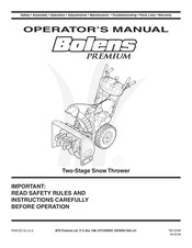 MTD Bolens Premium 31AH6ZFH Operator's Manual