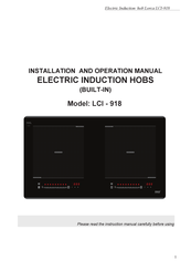 Lorca LCI-918 Installation And Operation Manual