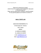 Dedoussis Engineering WT520 Manual
