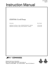 Edwards ESDP30A Instruction Manual