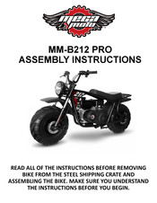 MEGA MOTO MM-B212 PRO Assembly Instructions Manual
