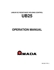 Amada UB25 Operation Manual