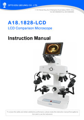 OPTO-EDU A18.1828-LCD Instruction Manual