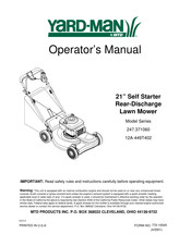 MTD yard-man 12A-449T402 Operator's Manual