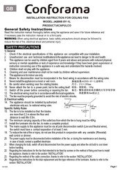 CONFORAMA ACAPULCO Installation Instruction
