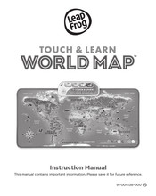 LeapFrog TOUCH & LEARN WORLD MAP Instruction Manual