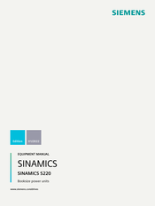 Siemens SINAMICS S220 Equipment Manual