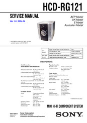 Sony HMC-RG121 Service Manual