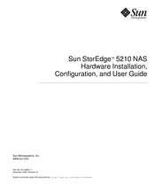 Sun Microsystems Sun StorEdge 5210 NAS Hardware Installation