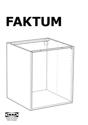 Ikea FAKTUM | ManualsLib