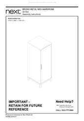 Next 507082 Assembly Instructions Manual