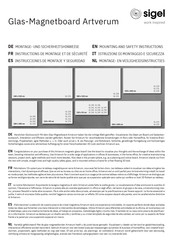 Sigel GL299 Mounting And Safety Instructions