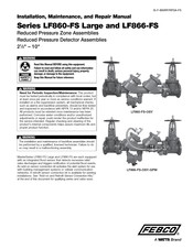 Watts LF860-FS Large Series Instruction, Installation, Maintenance And Repair Manual