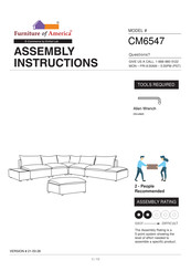 Furniture of America CM6547OT Assembly Instructions Manual