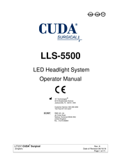 Cuda surgical LLS-5500 Operator's Manual