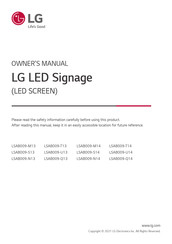 LG LSAB009-T13 Owner's Manual
