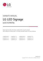 LG LSAB009-Q13 Owner's Manual