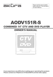 Akura AODV151R-S Owner's Manual