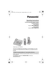 Panasonic KX-TG6072C Operating Instructions Manual