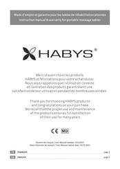 HABYS Chiro Ultralux 19 Instruction Manual