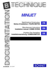 Bonnet MINIJET B1MJ061E Installation Manual