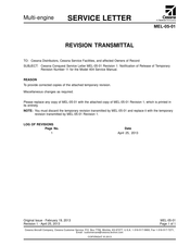 Textron Cessna 404 Service Manual