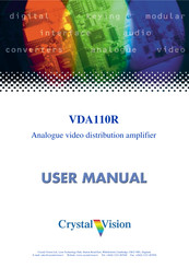 Crystal Vision VDA110R User Manual