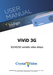 Crystal Vision Indigo ViViD 3G User Manual