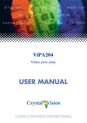 Crystal Vision ViPA204 User Manual
