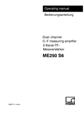 HBM ME250 S6 Operating Manual