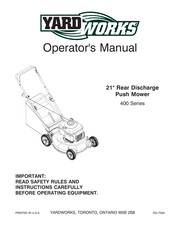 Yardworks 400 Series Operator's Manual