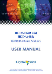 Crystal Vision HDDA108R User Manual