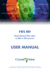 Crystal Vision FRX HD User Manual