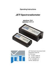 Jeti specbos 12 1 Series Operating Instructions Manual