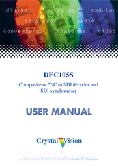 Crystal Vision DEC105S User Manual