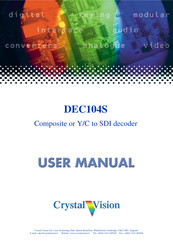 Crystal Vision DEC104S User Manual