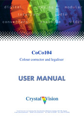Crystal Vision CoCo104 User Manual
