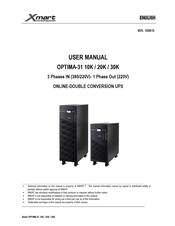 Xmart OPTIMA-31 10K User Manual