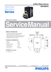 Philips Senseo HD7860/63 Service Manual