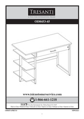 Tresanti OD8453-45 Assembly Instructions Manual